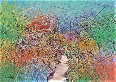 Le jardin anglais Digitale Künste mit dem Titel "Le jardin anglais" von Monro, Original-Kunstwerk, 2D Digital Work