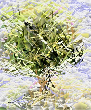 Grafika cyfrowa / sztuka generowana cyfrowo zatytułowany „Le printemps 1” autorstwa Monro, Oryginalna praca, 2D praca cyfrowa