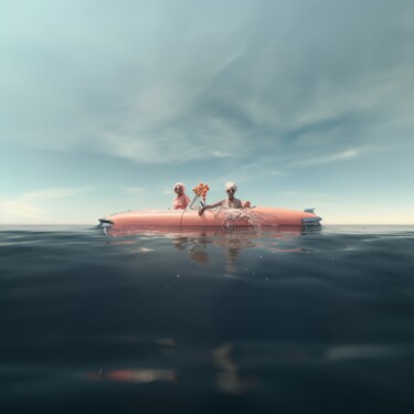 Arts numériques intitulée "Sisters of Seas #4" par Monsieurcruz, Œuvre d'art originale, Image générée par l'IA