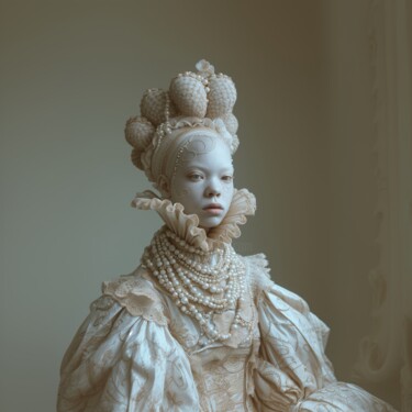 Arts numériques intitulée "Précieux Albinos en…" par Monsieurcruz, Œuvre d'art originale, Image générée par l'IA
