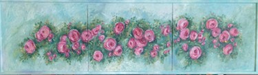 Pittura intitolato "Roses roses" da Rosa Montal Riba, Opera d'arte originale, Olio