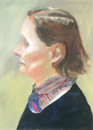 Painting titled "Caroline" by Montamets, Original Artwork, Acrylic