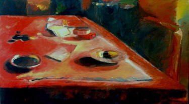 Peinture intitulée "Table à jeux" par Montamets, Œuvre d'art originale