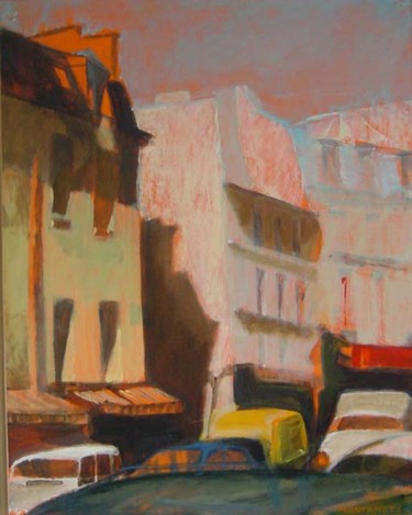 Peinture intitulée "Rue de Charonne" par Montamets, Œuvre d'art originale