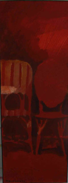 Peinture intitulée "Chaises rangées 1" par Montamets, Œuvre d'art originale