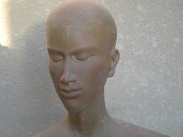 Sculptuur getiteld "" EN SOI "" door Frédérique Montane, Origineel Kunstwerk, Terra cotta