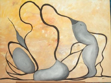 Pintura titulada "juntos" por Rona Monte, Obra de arte original
