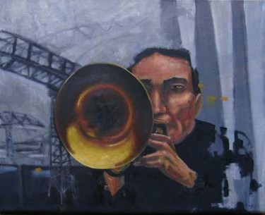 Pintura titulada "Trompeta" por Matías Montero Lacasa, Obra de arte original
