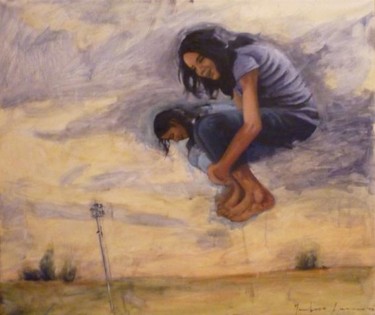 Pintura titulada "Volar es un juego" por Matías Montero Lacasa, Obra de arte original