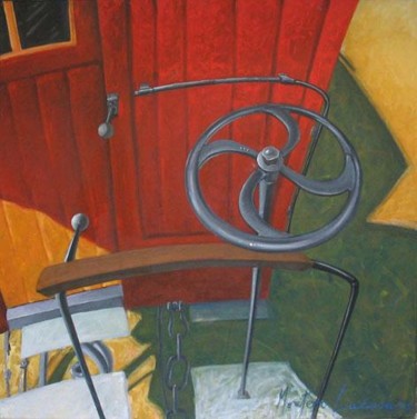 Pintura titulada "La rueda del tiempo" por Matías Montero Lacasa, Obra de arte original
