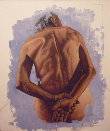 Painting titled "Gravedad" by Matías Montero Lacasa, Original Artwork