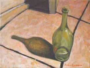Pintura titulada "Verde botella" por Matías Montero Lacasa, Obra de arte original
