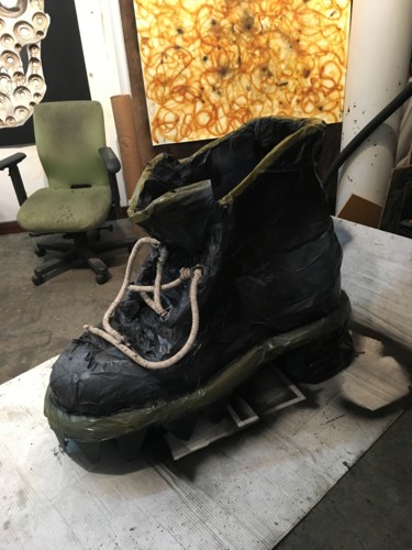 Sculpture titled "The Boot" by Max Rothman, Original Artwork