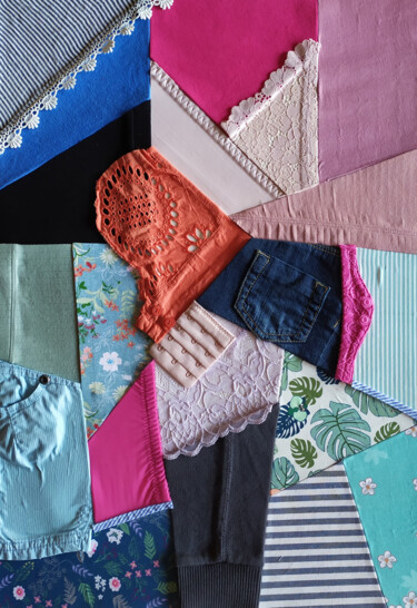 Art textile intitulée "Textile Origin" par Montse Barberà Pujol, Œuvre d'art originale, Tissu