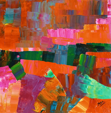 Schilderij getiteld "Colour Emotions" door Montse Barberà Pujol, Origineel Kunstwerk, Acryl