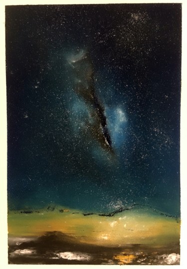 Painting titled "Milky way" by Monyke Mine-Lamare, Original Artwork, Other
