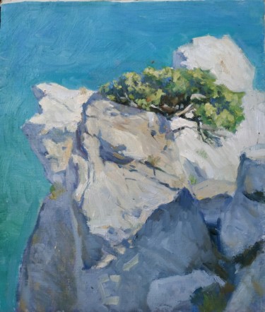 제목이 "southern pine"인 미술작품 Anna K로, 원작, 기름 나무 들것 프레임에 장착됨