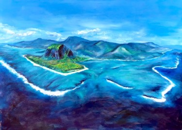 Painting titled "Paradise" by Charmaine Moore, Original Artwork, Acrylic