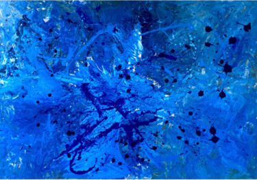 Картина под названием "Flight" - Charmaine Moore, Подлинное произведение искусства, Акрил Установлен на Деревянная рама для…