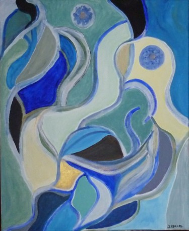 Peinture intitulée "songemarin.jpg" par Bernadette Mora, Œuvre d'art originale, Acrylique