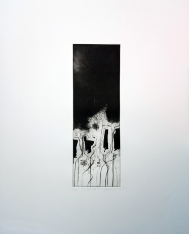Incisioni, stampe intitolato "Hilos" da Morales, Opera d'arte originale, Acquaforte