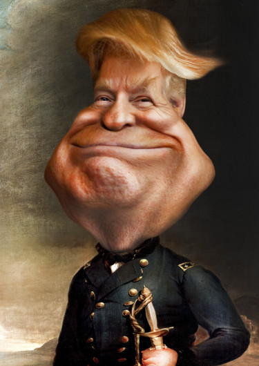Digital Arts titled "Donald Trump" by Gilles Morand, Original Artwork