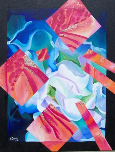 Peinture intitulée "Broken Garden" par Jennifer Davis, Œuvre d'art originale