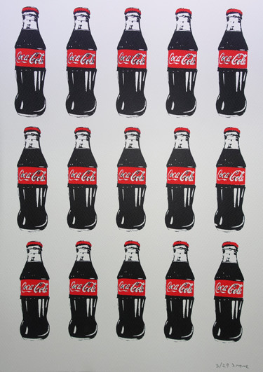 Estampas & grabados titulada "coke-safe.jpg" por Jesús More, Obra de arte original, Serigrafía