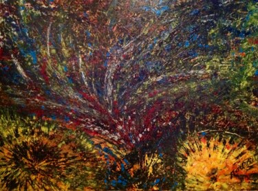Painting titled "ASTRES" by Moreau Franck Didier, Original Artwork, Acrylic
