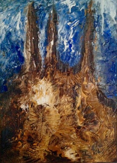Pittura intitolato "Feuillages" da Moreau Franck Didier, Opera d'arte originale, Olio