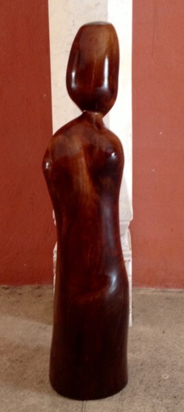 Sculpture titled "Love ( Amour )" by Moreau Franck Didier, Original Artwork, Wood