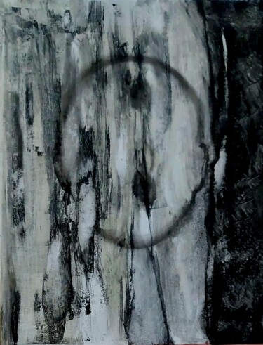 Peinture intitulée "surdité du cri" par Monique Morellec, Œuvre d'art originale, Acrylique Monté sur Châssis en bois