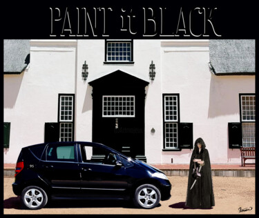 Digitale Kunst getiteld "Paint it Black" door Moreno Franco, Origineel Kunstwerk, Digitale fotografie