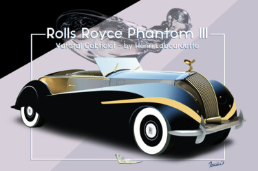 Digitale Kunst getiteld "Rolls Royce Phantom…" door Moreno Franco, Origineel Kunstwerk, Acryl