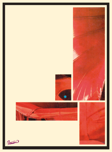 Digitale Kunst getiteld "Rougee - No 3/5" door Moreno Franco, Origineel Kunstwerk, Acryl