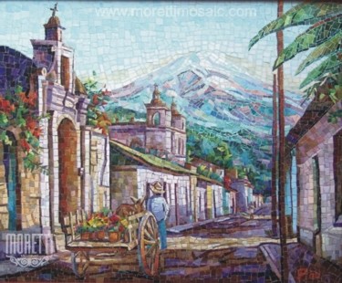 Painting titled "Camino a Tlamacas 2…" by Felipe Rodriguez, Original Artwork, Oil