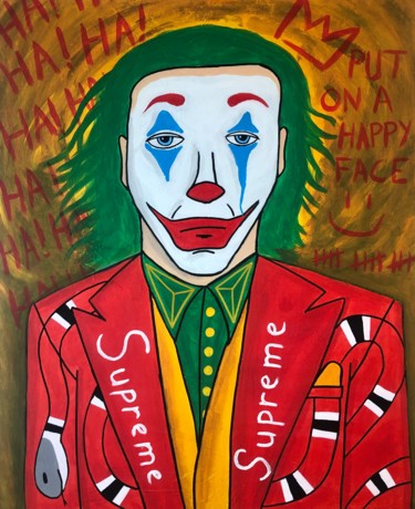 Painting titled "Joker is back!" by Morfe, Original Artwork, Acrylic