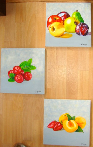 Peinture intitulée "Fruta" par Morgado, Œuvre d'art originale