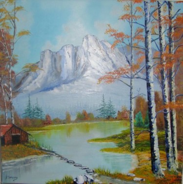 Painting titled "Outono" by Morgado, Original Artwork