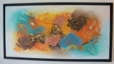 Painting titled "Abstrait" by Morgado, Original Artwork, Oil