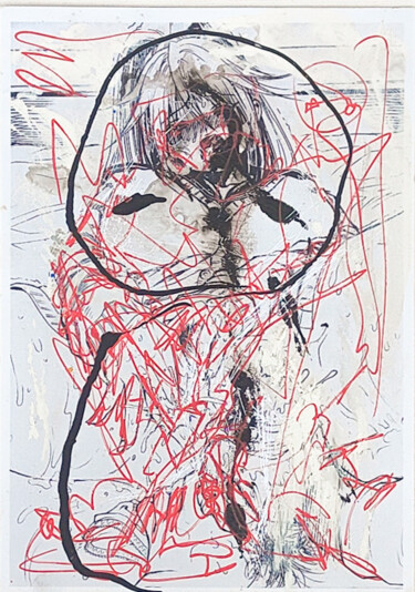 Рисунок под названием "0148 art singulier" - Morgan Merrheim, Подлинное произведение искусства, Чернила