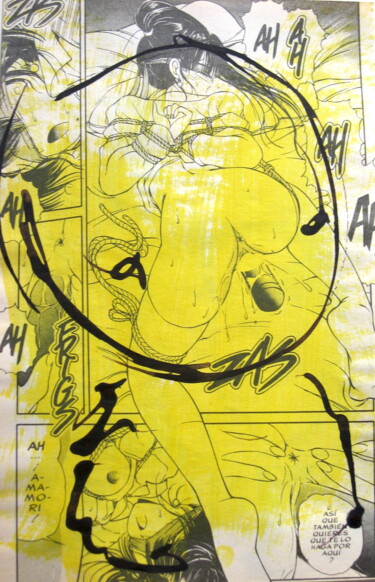 Dibujo titulada "YGFVF" por Morgan Merrheim, Obra de arte original, Tinta