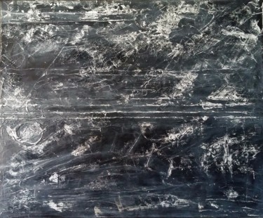 Peinture intitulée "Tempête cosmique" par Morgane Juhel, Œuvre d'art originale, Huile