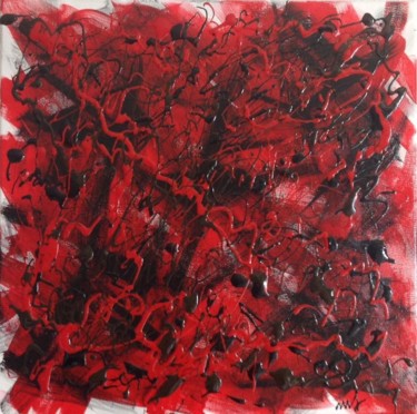 Картина под названием "Rage" - Morgane Juhel, Подлинное произведение искусства, Акрил