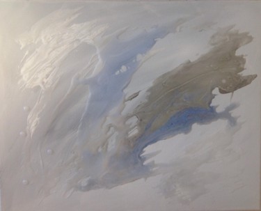 Peinture intitulée "Ciel d'hiver" par Morgane Juhel, Œuvre d'art originale, Autre