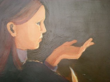 Peinture intitulée "Apparition de l'Ang…" par Morgane A., Œuvre d'art originale