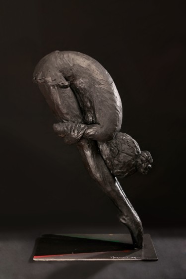 Sculpture intitulée "Triste Danse" par Morgane Daquin, Œuvre d'art originale, Terre cuite