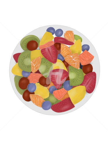 Arts numériques intitulée "Salade de fruits" par Martins, Œuvre d'art originale, Vidéo