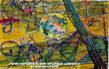 Peinture intitulée "Vision nocturne au…" par Morganv6, Œuvre d'art originale