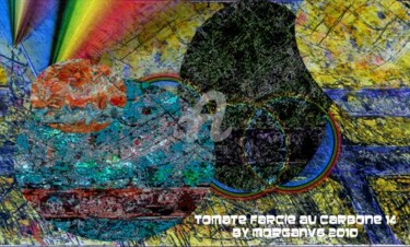 Painting titled "Tomate farcie au ca…" by Morganv6, Original Artwork